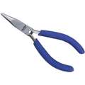 Bent Long Nose Plier: ESD-Safe, 1-61/64" Max Jaw Opening, 4-3/8"Overall Lg, 1-1/8" Jaw Lg