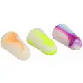 33dB Disposable Tapered-Shape Ear Plugs with Dispenser; Uncorded, Multicolor, Universal