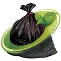 Mint-X 60 gal. Black Rodent Repellent Recycled Trash Bags, Super Heavy Strength Rating, 100 PK