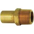 Low Lead Bronze Adapter, FTG x MPT Connection Type, 1/2" x 3/8" Tube Size