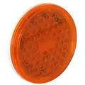 Truck-Lite 44211Y Super 44, Round Strobe Light with Fit 'N Forget S.S. Connection, Amber
