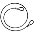 Abus Security Cables: 32 3/4 ft Cable Lg, 25/64 in Cable Dia, Steel, Vinyl, Weather Resistant, ABUS