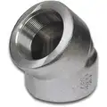 316/316L Stainless Steel Elbow, 45 Degrees, FNPT, 1/2" Pipe Size - Pipe Fitting