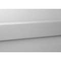 Wall Protection Guard, Silver Gray, Vinyl/Aluminum, 144" Length, 4" Height, 3/4" Thickness