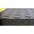 Notrax Antifatigue Mat: Bubble, 2 ft x 3 ft, 1/2 in Thick, Black with Yellow Border, PVC Foam, Beveled Edge