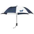 Quality Resource Group White/Navy Umbrella, Open Dia. 42", Closed Length 15