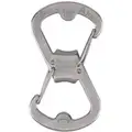 Nite Ize S-Biner Key Clip: Key Holder, 1 11/16 in Ring Size, Silver Texture