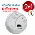 BRK 5" Carbon Monoxide and Smoke Alarm with 85dB @ 10 ft. Audible Alert; 120VAC, (2) AA Batteries