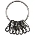 Nite Ize Key Rack: Large, Round, 2 in Ring Size, Silver Texture