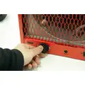 Dayton Portable Electric Heater, Fan Forced, 208/240VAC, 19,110 / 14,335 BTU, Red