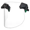 V-Gard Face Shield Visor: Clear, Anti-Fog /Anti-Scratch, Polycarbonate, Not Rated for Welding Use