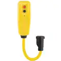 Power First Plug-In GFCI with Cord, 125VAC Voltage Rating, NEMA Plug Configuration: 5-15P, Number of Poles: 2