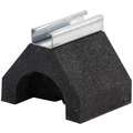 Pipe Support Block: Recycled Rubber, 200 lb Max. Load, 4 4/5 in Lg, 5 in Ht, 6 in Wd