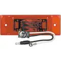 Truck-Lite Clearance Marker Lamp, 21 Series, LED, Red Rectangular, 8 Diode, PC Rated, 2 Screw, Fit 'N Forget M/C, 12V, 21275R