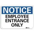 Lyle Notice Sign: Plastic, Mounting Holes Sign Mounting, 7 in x 10 in Nominal Sign Size, 0.055 in Thick