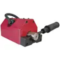 Lifting Magnet: 250 lb Max. Rated Flat Capacity, Locking On/Off Handle, 4 3/4 in Overall Lg