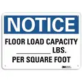 Recycled Aluminum Load Limit Sign with Notice Header, 7" H x 10" W