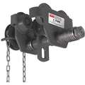 Dayton Geared Trolley, 2000 lb. Load Capacity, Fits Beam Flange W 2-1/2" to 8"
