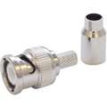Coaxial Connector,  BNC Male,  RG-58,  Silver,  0 to 4 GHz,  PK 10