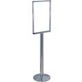 Visiontron Sign Holder: Pedestal Mounting, 14 in x 22 in
