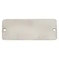 Blank Tag, Number Sequence Not Numbered, Tag Shape Rectangle, Height 1 in, Width 3 in, Aluminum