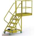 TriArc Unsupported, 5-Step Cantilever Rolling Ladder with Perforated Step Tread; 50" Platform Height