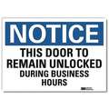 Lyle Notice Sign: Reflective Sheeting, Adhesive Sign Mounting, 5 in x 7 in Nominal Sign Size, Notice