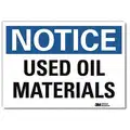 Lyle Vinyl Chemical Identification Sign with Notice Header, 7" H x 10" W