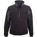 Refrigiwear Insulated Jacket, Polyester, Black/Gray, Zipper Closure Type, XL, Men's