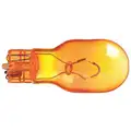 Glass Wedge Mini Bulb, Trade Number 906A, 9.315 Watts, T5, Amber, 13.5 V