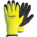 Refrigiwear Cold Protection Gloves, Terry Cloth Lining, Slip-On Cuff, Hi-Visibility Lime, XL, PR 1