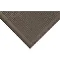Condor Entrance Mat: Raised Bar, Outdoor, Heavy, 2 ft x 3 ft, 1/4 in Thick, Rubber, Water Dam Edge, Black