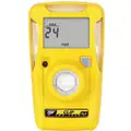 Single Gas Monitor, 0 to 100 ppm Sensor Range, Audible, Visual and Vibrating Alarm Type