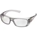 Pyramex Safety Reading Glasses: Anti-Scratch, No Foam Lining, Wraparound Frame, Full-Frame, +1.50