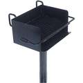Ultrasite Pedestal Grill: Cantilever, 300 x 300, 23 in Overall L, 19 in Overall Dp