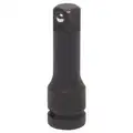 Impact Socket Extension, Alloy Steel, Black Oxide, Overall Length 1-3/4"