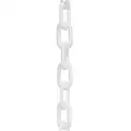 Mr. Chain Plastic Chain: Outdoor or Indoor, 2 in Size, 100 ft Lg, White, Polyethylene
