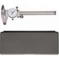 Westward 0-4" Range Stainless Steel Inch Dial Caliper with 0.001" Graduations