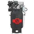 3 Phase - Electrical Vertical 10.0HP - Air Compressor Stationary Air Compressor, 120 gal., 35.0