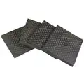 Vibration Isolation Pad, Rubber, 4" Length, 4" Width, 3/8" Height