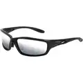 Crossfire Scratch-Resistant Safety Glasses , Silver Mirror Lens Color