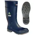 Baffin Rubber Boot, Men's, 10, Knee, Steel Toe Type, GelFlex, UltraFlex, Blue, Gray, 1 PR