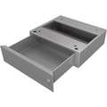 Locking Drawer: Instructor Series, Silver, 15 1/2 in Overall Wd, 12 1/2 in Overall Dp