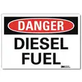 Lyle Vinyl Chemical Identification Sign with Danger Header, 10" H x 14" W