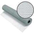 Door and Window Screen: 18 x 14 Mesh Size, 0.009 in Wire Dia., 48 in Wd, 100 ft Lg