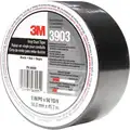 3M Duct Tape: 3M, Series 3903, Light Duty, 2 in x 50 yd, Black, Continuous Roll, Pack Qty: 1