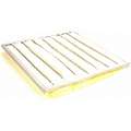 Air Handler Pocket Air Filter, 24x24x15, MERV 14, Yellow, Synthetic, Number of Pockets: 8