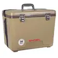 Engel 30 qt. Personal Cooler with Ice Retention of Up to 10 days; Tan, Holds 48 Cans