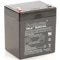 12VDC Sealed Lead Acid Battery, 5.0Ah, Faston, 3.98" Height, 3.52 lb. Weight, 2.72" Depth