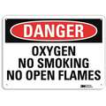 Lyle Recycled Aluminum Chemical Warning Sign with Danger Header, 7" H x 10" W